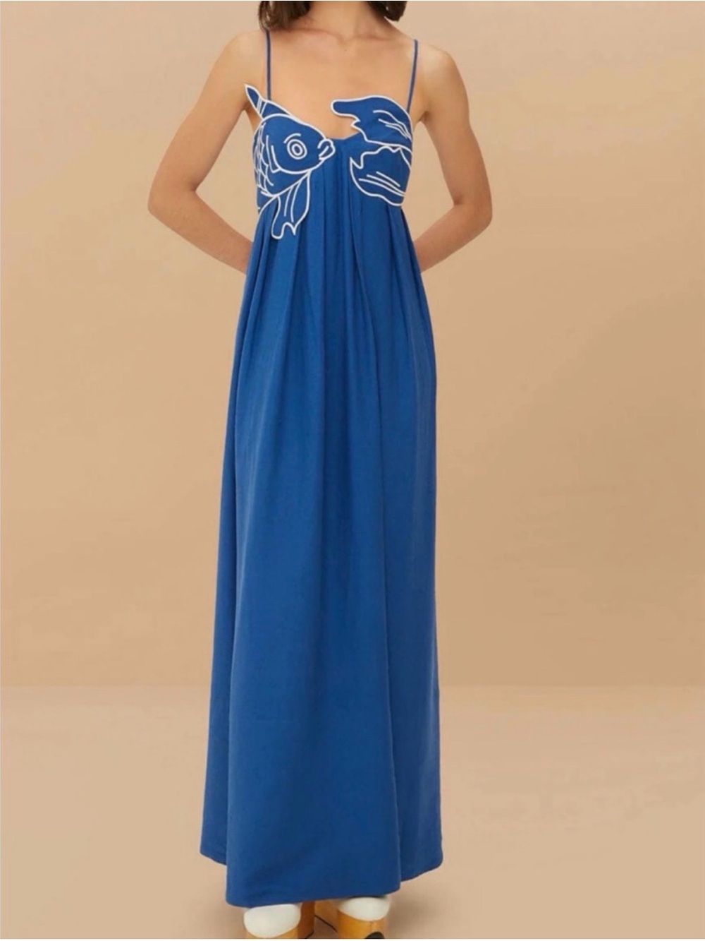 FarmRio Fish Dress Blue